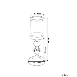 Beliani  Kerzenständer aus Glas Glamourös COTUI 