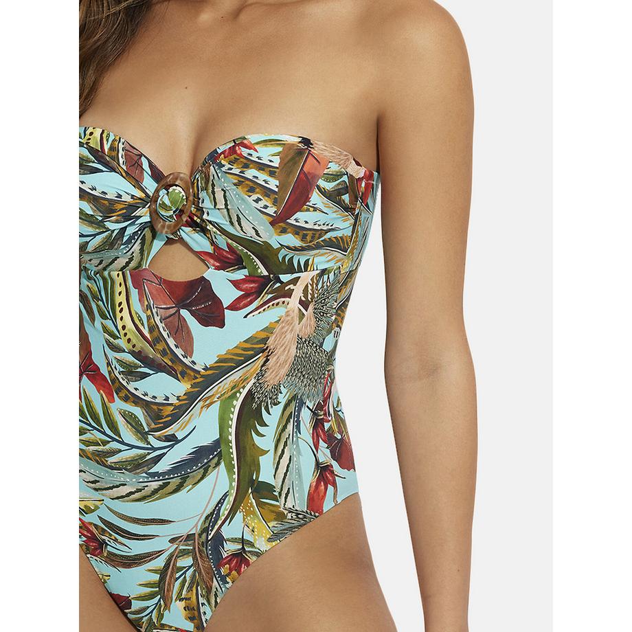Selmark Galapagos Costume da Bagno Intero Senza Spalline  