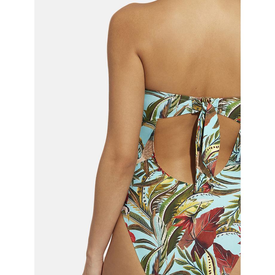 Selmark Galapagos Costume da Bagno Intero Senza Spalline  