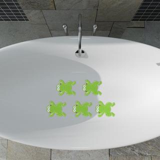 Northix Set di 5 adesivi per il bagno a forma di rana  