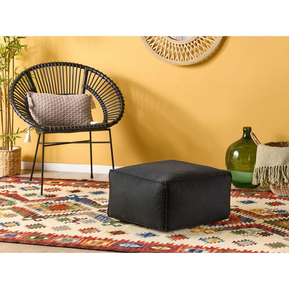 Beliani Pouf en Tissu Moderne MUKKI  