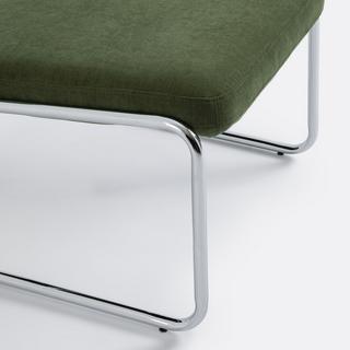 La Redoute Intérieurs Sessel aus Chrom und Stoff  