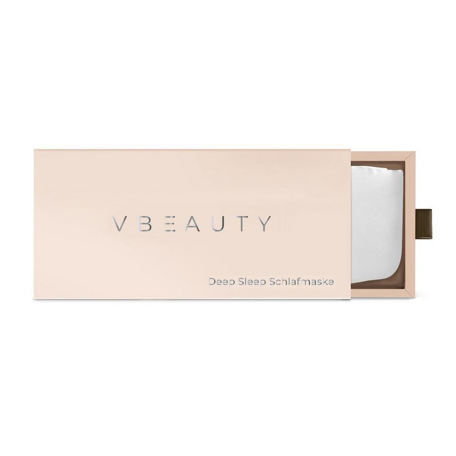 VBEAUTY  Premium Deep Sleep Seiden Schlafmaske - Creme 