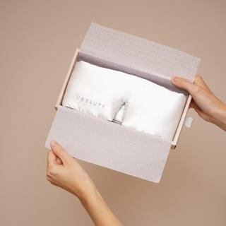 VBEAUTY  Premium Deep Sleep Seiden Schlafmaske - Creme 