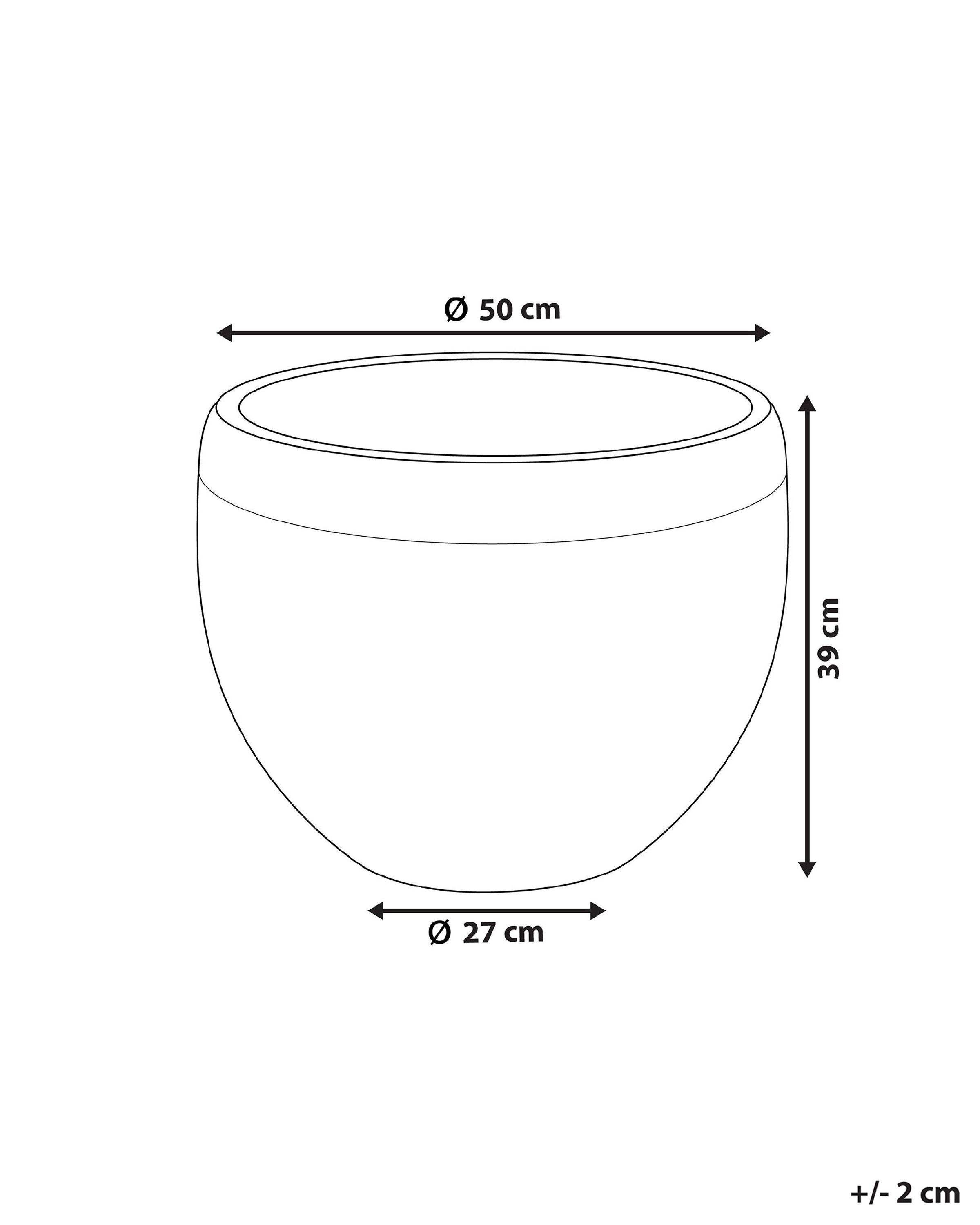 Beliani Cache-pot en Fibre d'argile Scandinave ZAKROS  