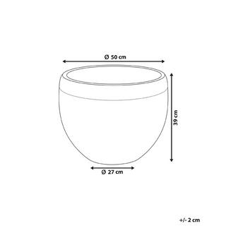 Beliani Cache-pot en Fibre d'argile Scandinave ZAKROS  