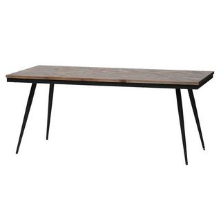 mutoni Table en bois massif Mosaïque Rhombique 180x90  