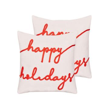 Dekokissen 2er Set aus Samtstoff Modern EXACUM