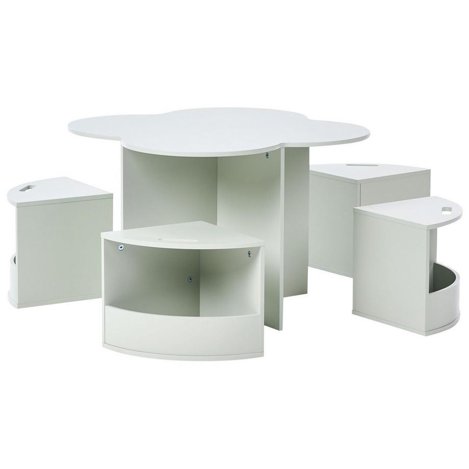 Kindertisch mit Stühlen aus MDF-Platte Modern TIBOO