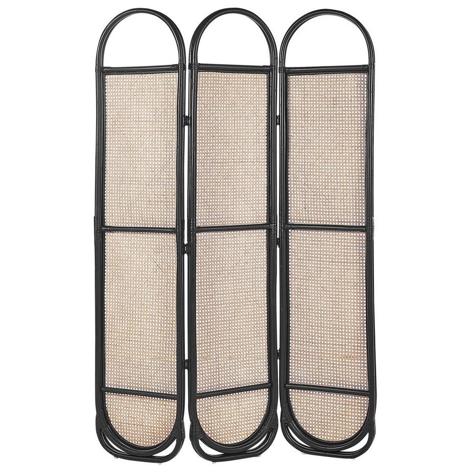 Beliani Divisorio per ambienti a 3 pannelli en Rattan Boho CORTONA  