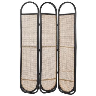 Beliani Divisorio per ambienti a 3 pannelli en Rattan Boho CORTONA  