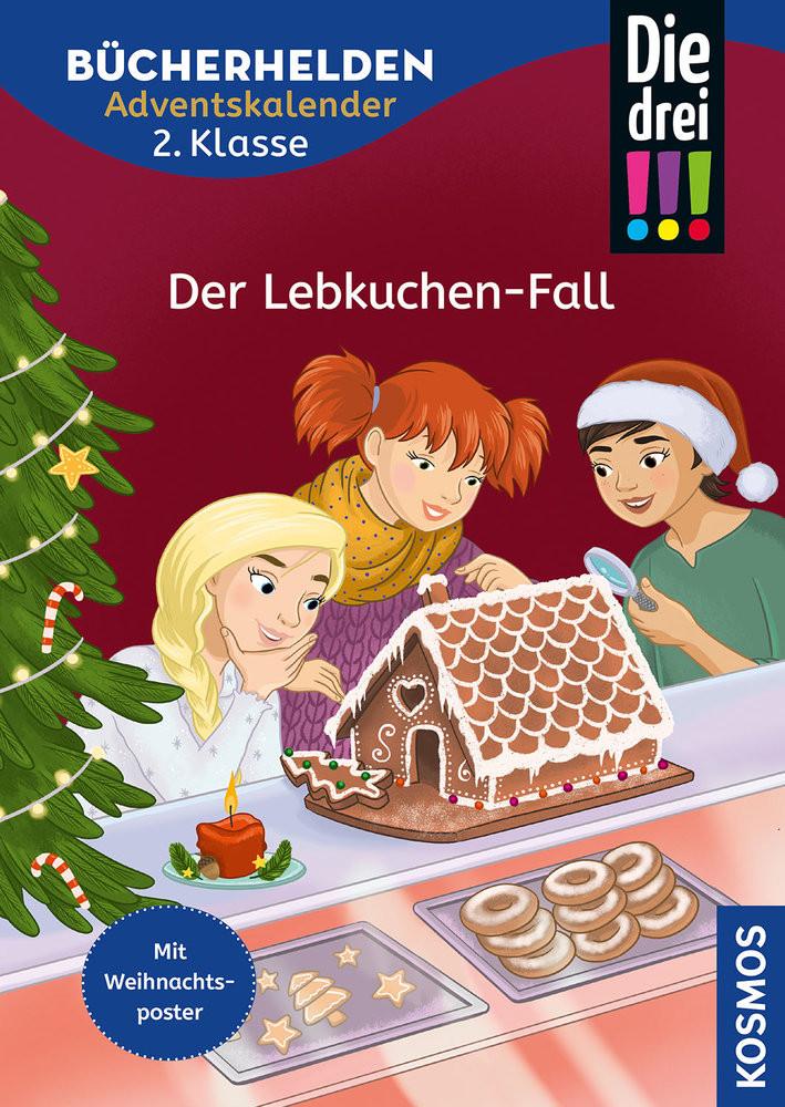 Die drei !!!, Bücherhelden 2. Klasse, Adventskalender, Der Lebkuchen-Fall Scheller, Anne; Metzen, Isabelle (Illustrationen) Couverture rigide 