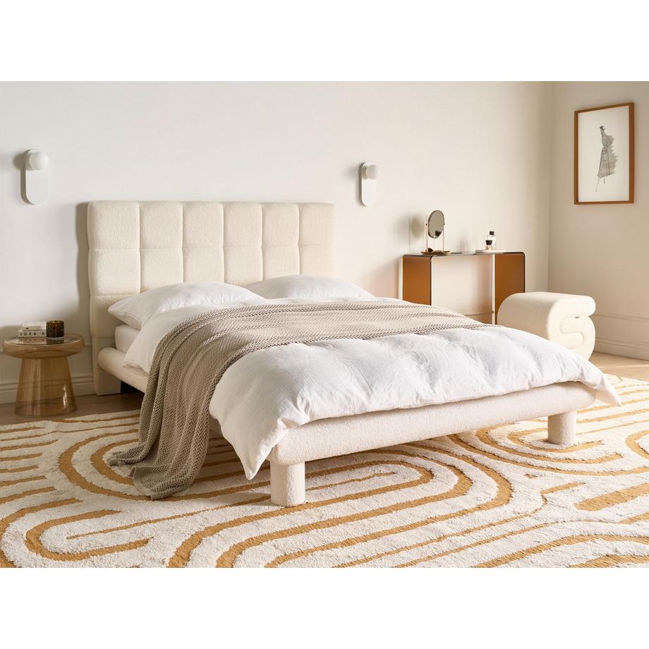 Beliani Letto en Bouclé Scandinavo CRESSAT  