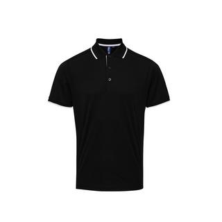 PREMIER  Kontrast Coolchecker Polo Shirt 