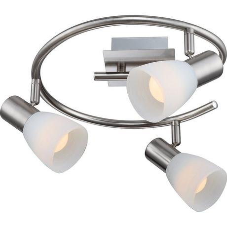 mutoni Plafoniera LED nichel opaco 3xE14 LED 28x28x14  