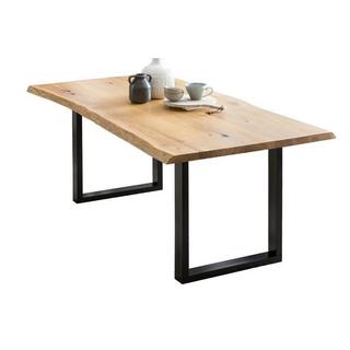 mutoni Tavolo da pranzo in rovere con bordo albero 160x90cm  