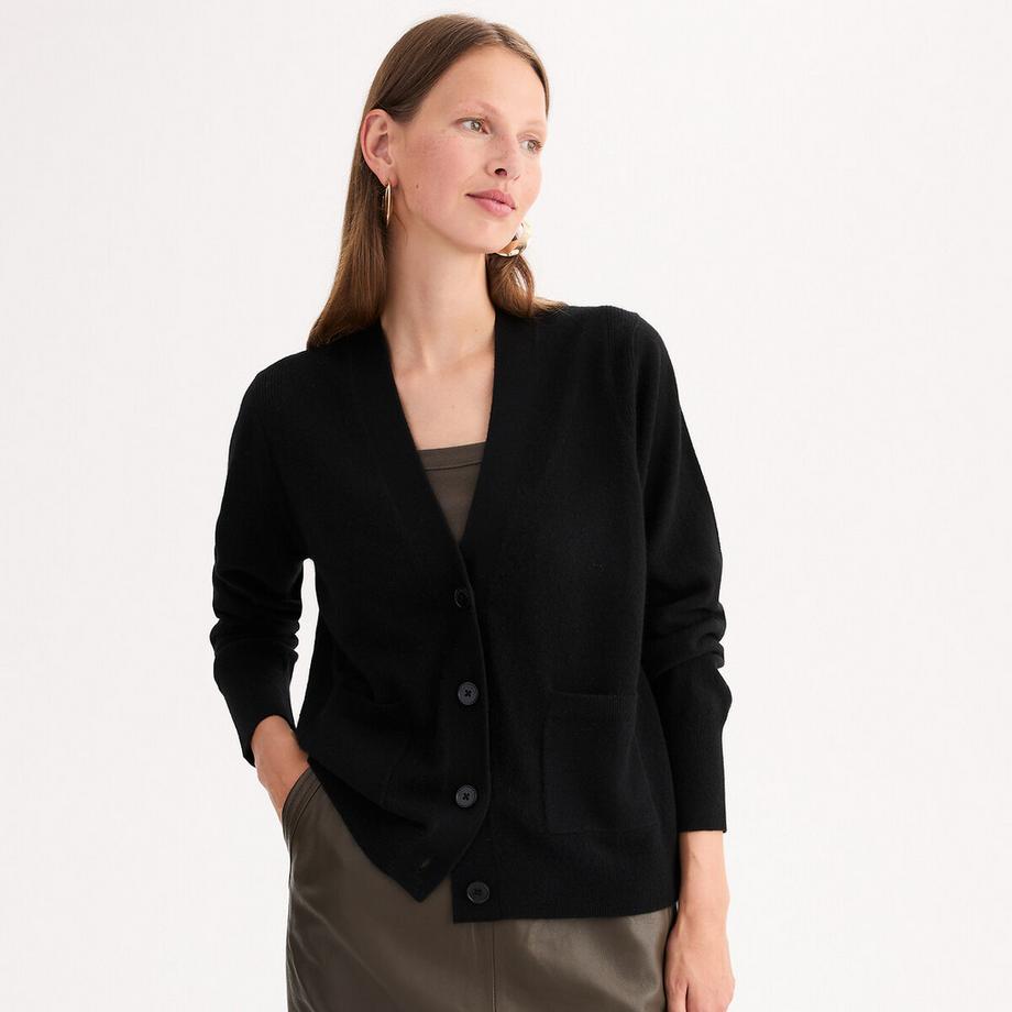 La Redoute Collections Feinmaschiger V-Ausschnitt Cardigan  