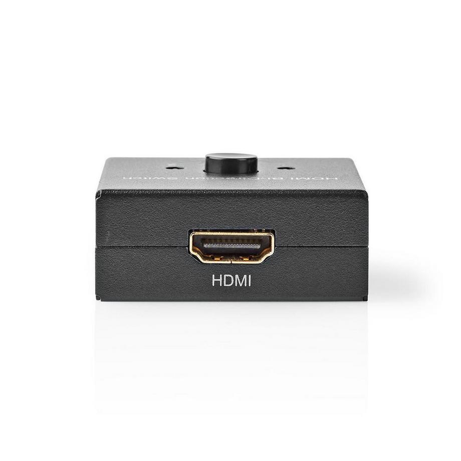 Nedis  HDMI™ Umschalter | 3 Port(s) | 1x HDMI™ Eingang / 2x HDMI™ Eingang | 1x HDMI™ Ausgang / 2x HDMI™ Ausgang | 4K@60Hz | 6 Gbps | Metall | Anthrazit 