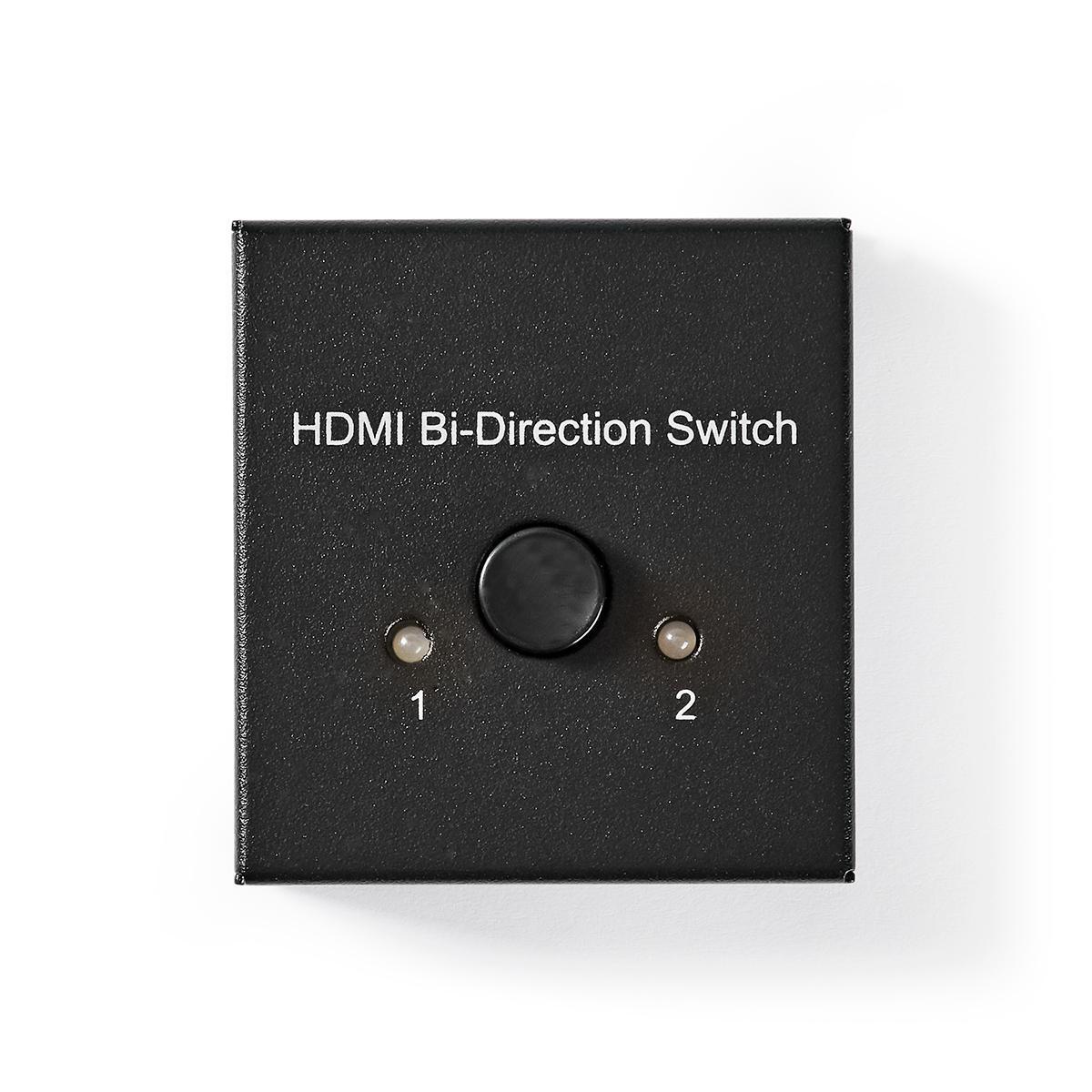 Hdmi™ Umschalter | 3 Port(s) | 1x Hdmi™ Eingang / 2x Hdmi™ Eingang | 1x Hdmi™ Ausgang / 2x Hdmi™ Ausgang | 4k@60hz | 6 Gbps | Metall | Anthrazit Unisex