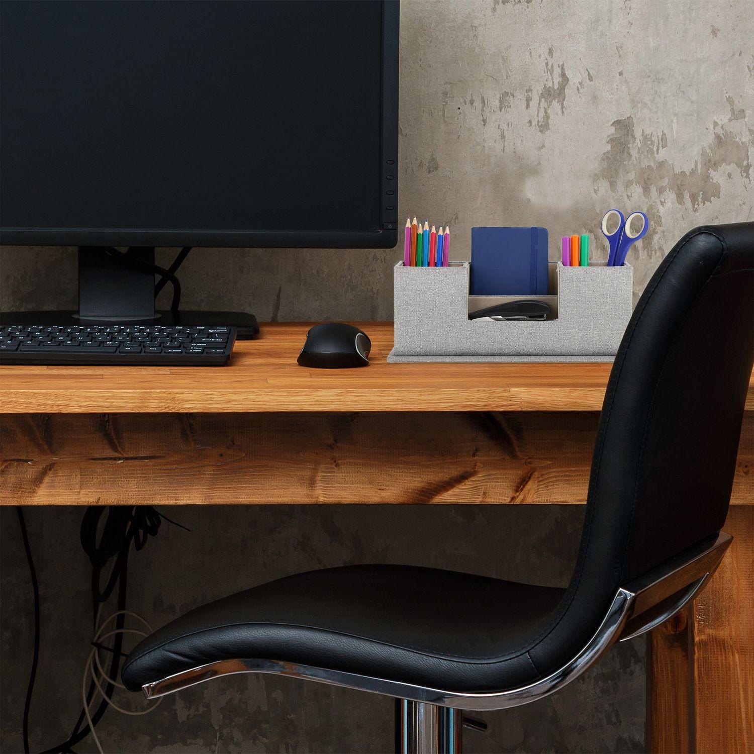 Northix Organiseur de bureau aspect tissu  