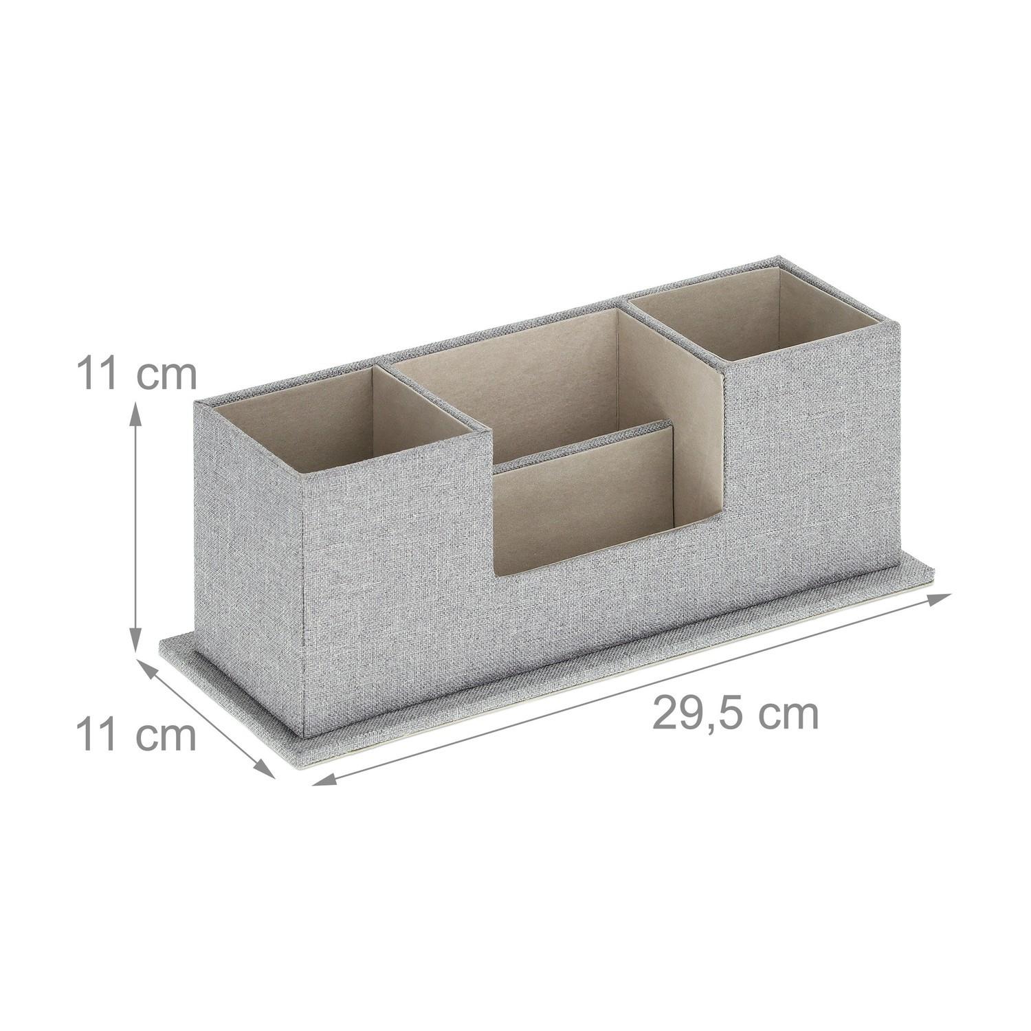 Northix Organiseur de bureau aspect tissu  