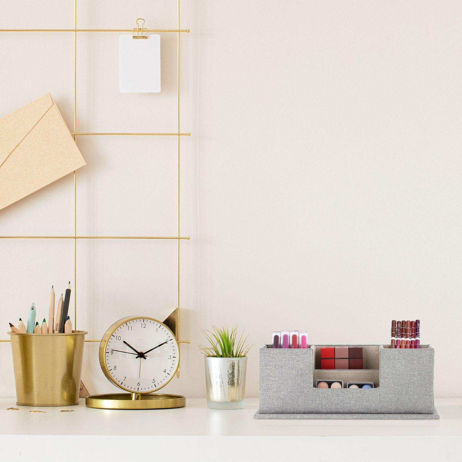 Northix Organiseur de bureau aspect tissu  