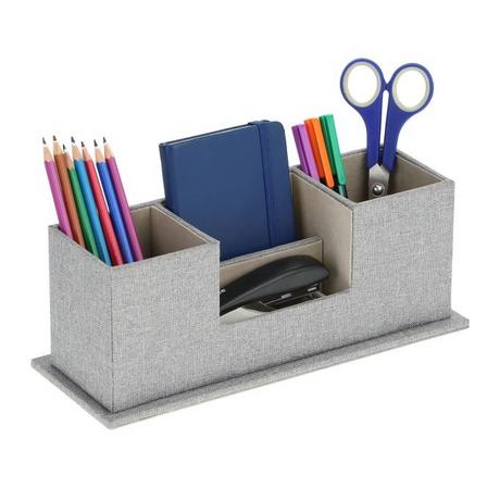 Northix Organiseur de bureau aspect tissu  