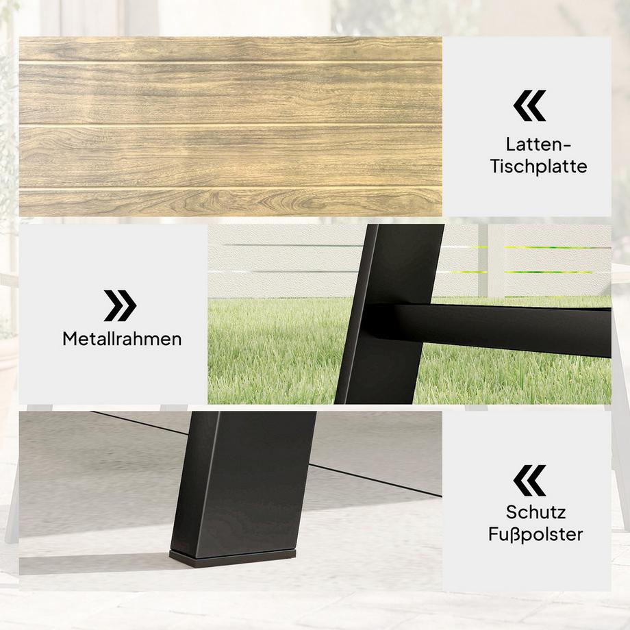 Outsunny Outdoor-Couchtisch  