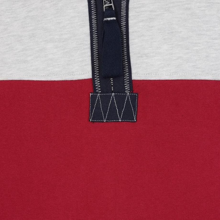 Lazy Jacks Color Block Half Zip Sweatshirt  