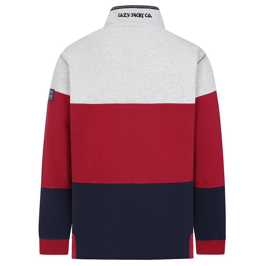 Lazy Jacks Color Block Half Zip Sweatshirt  