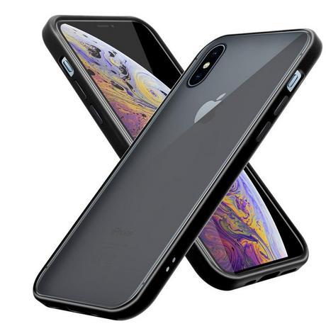 Cadorabo  Housse compatible avec Apple iPhone XS MAX - Coque de protection hybride avec intérieur en silicone TPU et dos en plastique mat 