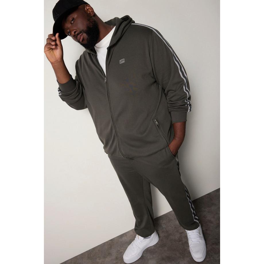 Sthuge Hoodiejacke Sweat Ärmelstreifen  