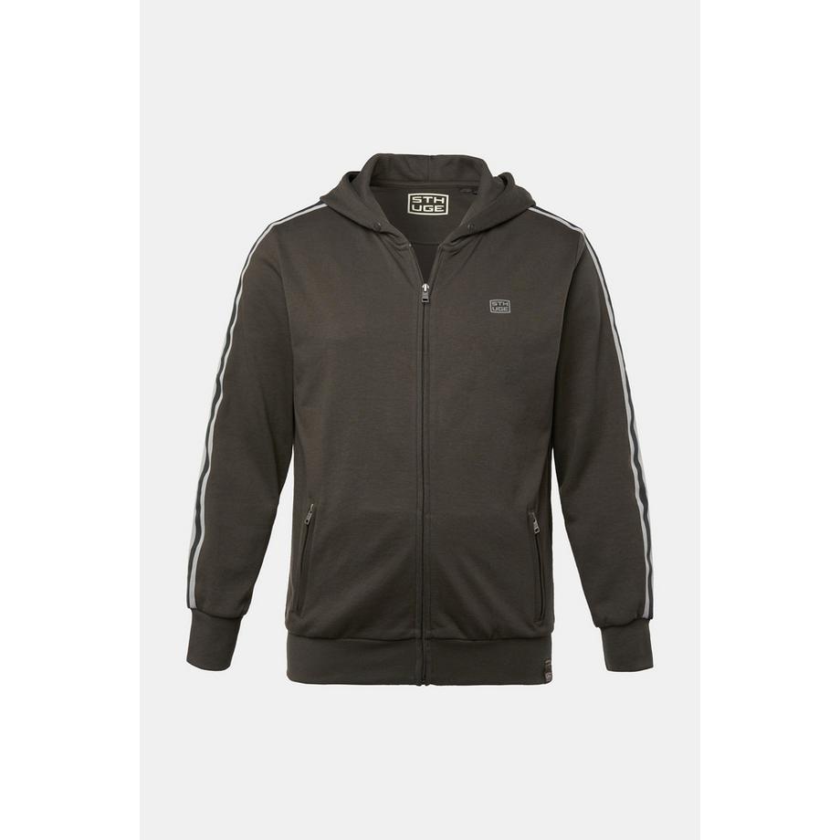Sthuge Hoodiejacke Sweat Ärmelstreifen  