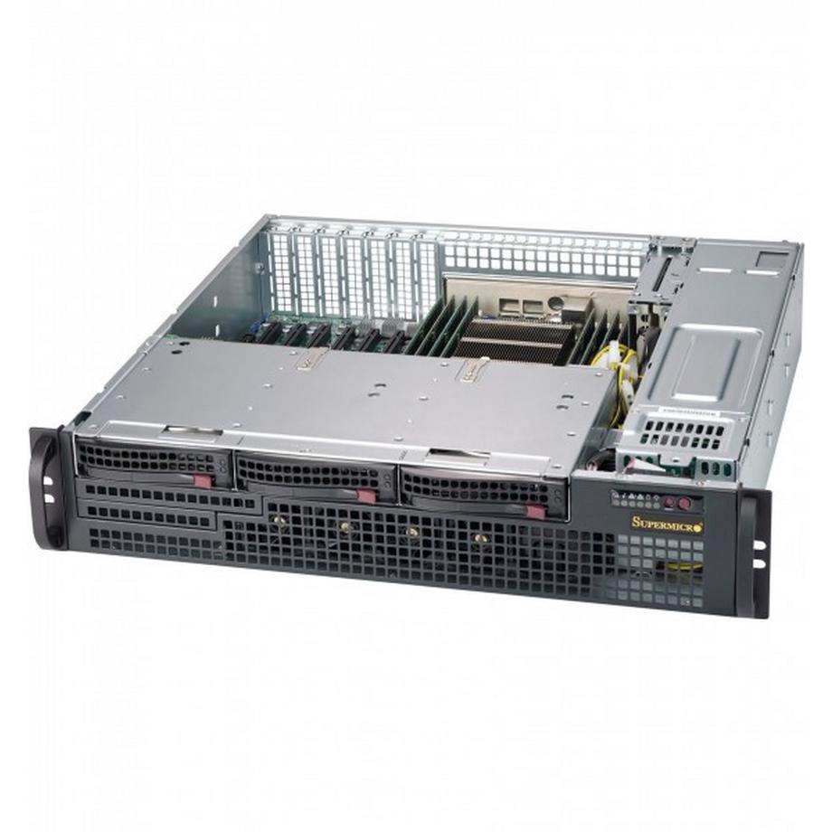 SC825 TQC-R802LPB - Rack-Montage - 2U (Server Rack)