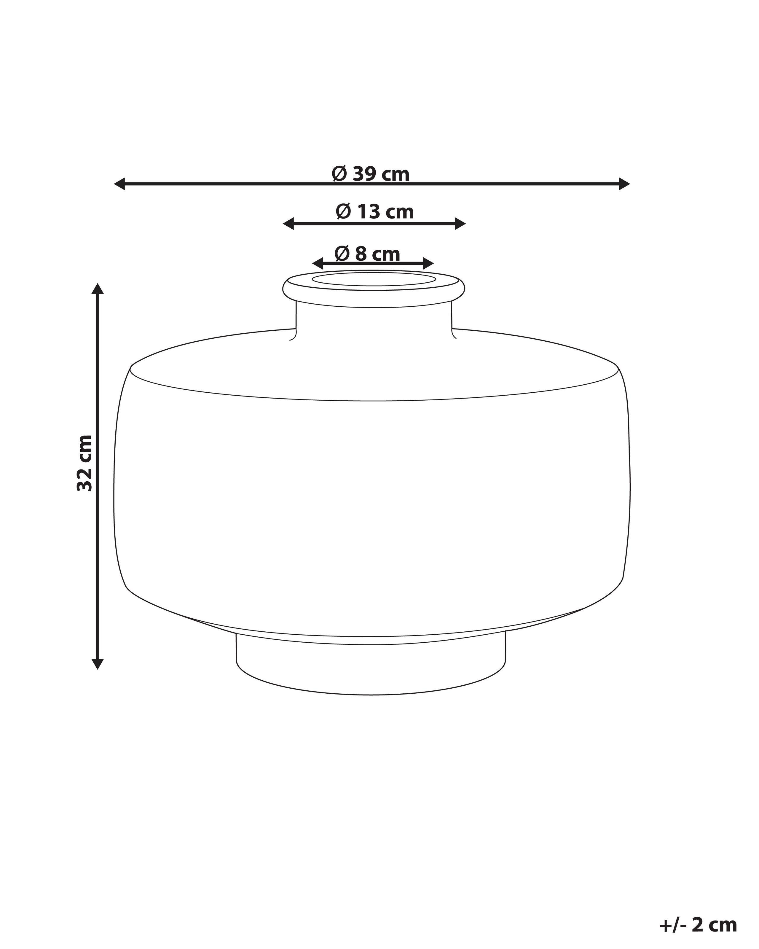 Beliani Vaso da fiori en Ossido di Magnesio Mediterraneo DEKSATI  