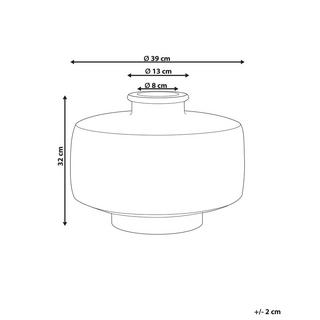 Beliani Vaso da fiori en Ossido di Magnesio Mediterraneo DEKSATI  