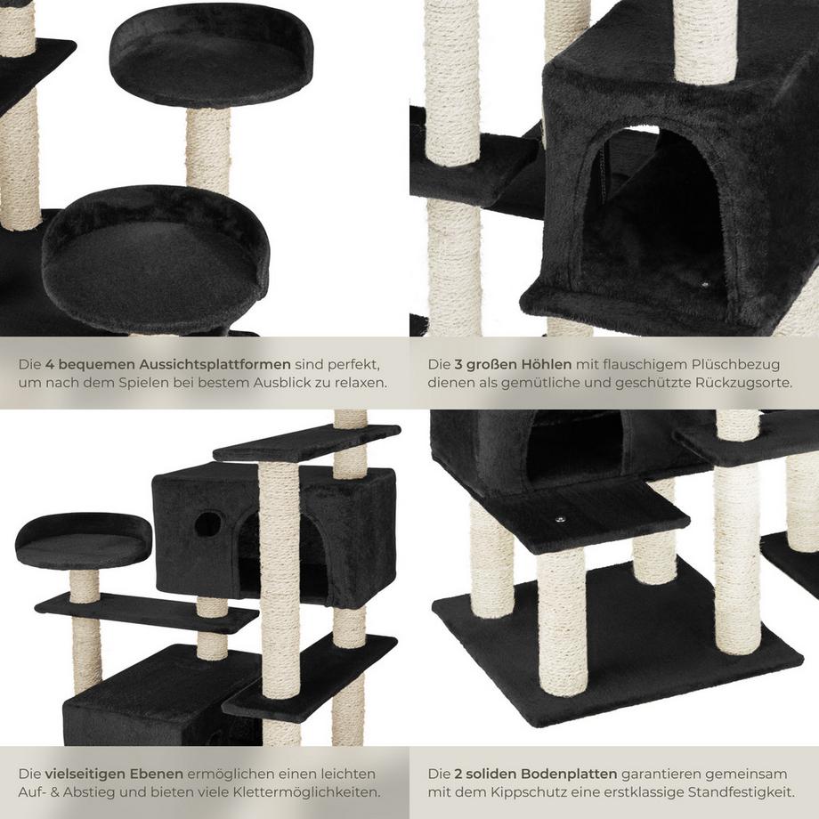 Tectake  Kratzbaum Entissar 214 cm Sisal 