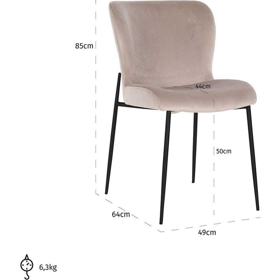 mutoni Stuhl Darby khaki  