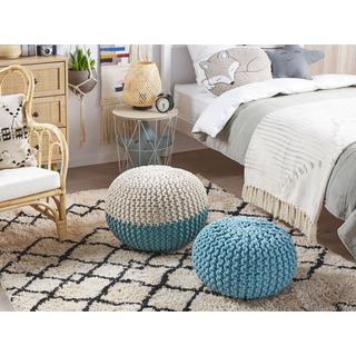 Beliani Ottoman en Coton Moderne CONRAD  