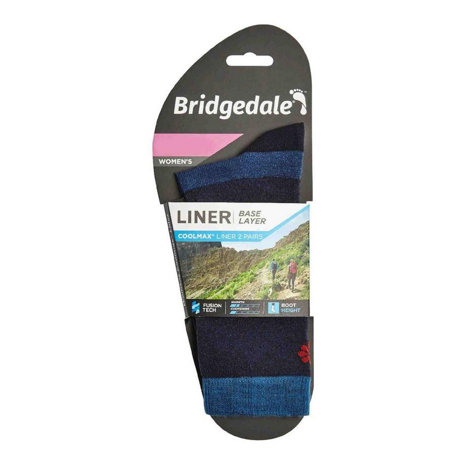 Bridgedale  Donna Coolmax Calzini Sottoveste 2 PK Calzini Stivale 