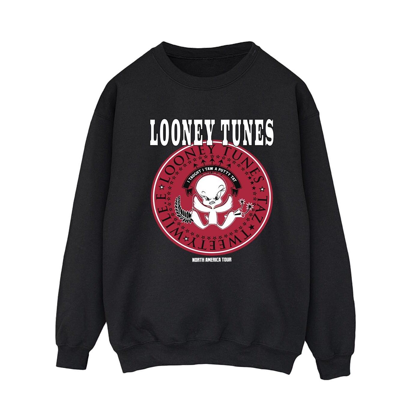 LOONEY TUNES  Sweatshirt Tweety Rock Disk 