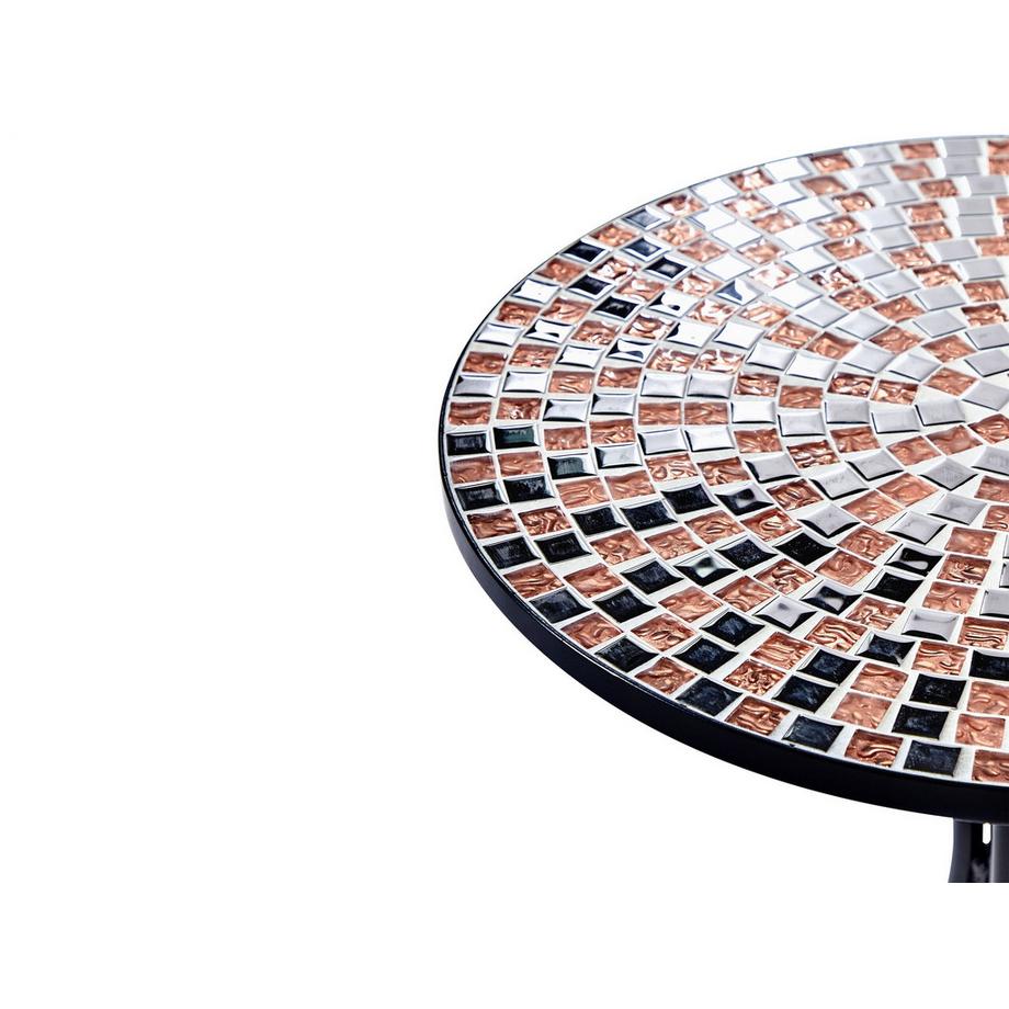 Beliani Table bistrot en Métal Rétro CARPINO  