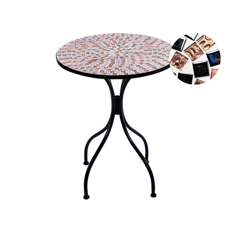 Beliani Table bistrot en Métal Rétro CARPINO  