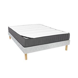 Vente-unique Ensemble sommier + matelas ressorts ensachés 7 zones mousse haute résilience AUDACE de PALACIO  