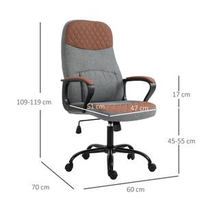 Vinsetto Chaise de bureau massante  