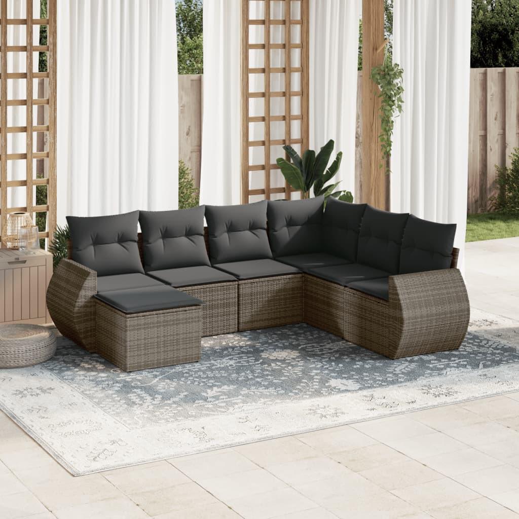 VidaXL set divano da giardino Polirattan  