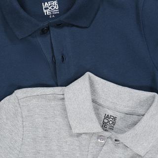 La Redoute Collections  2er-Pack langärmelige Poloshirts 