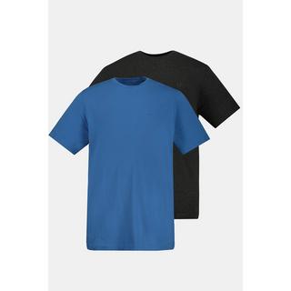 JP1880  T-shirts Basic à col rond, en lot de 2 - jusqu'au 8 XL 