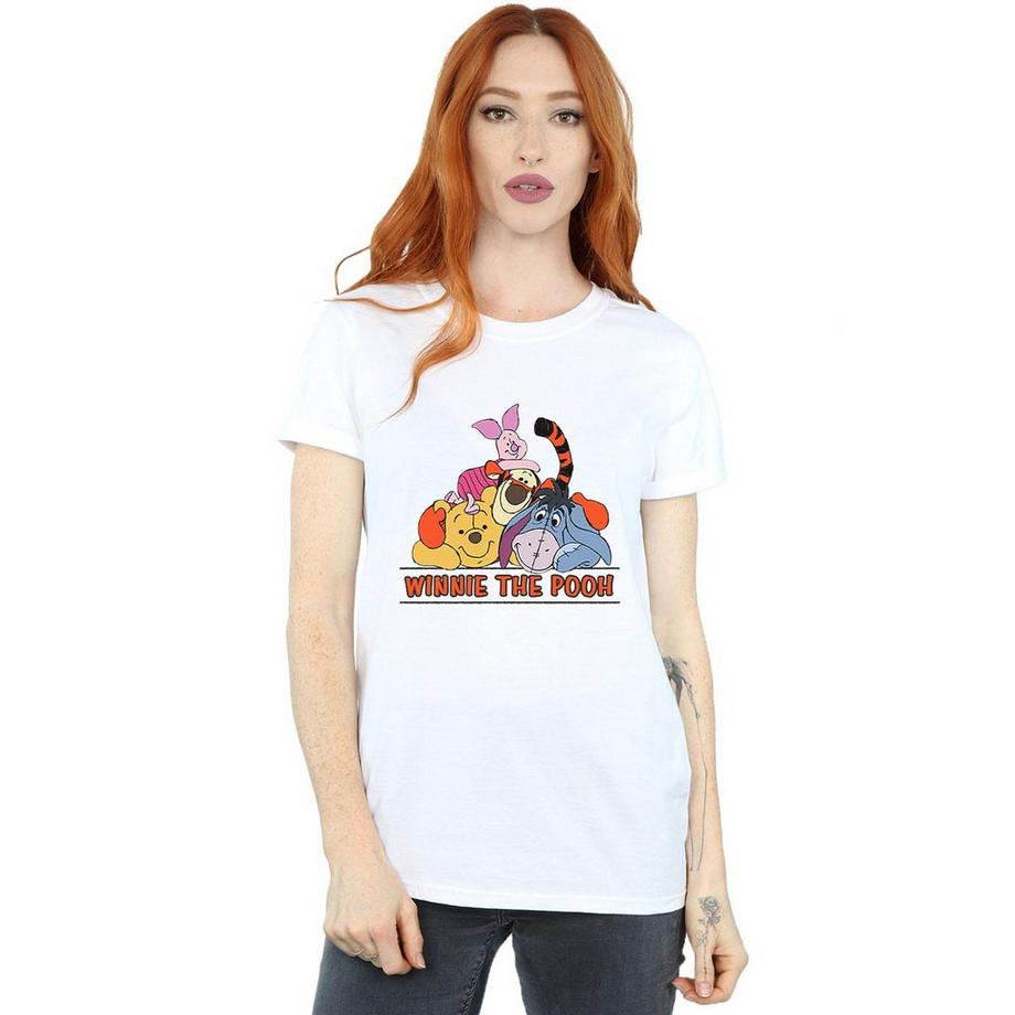 Disney Winnie l'Ourson T-Shirt Personnages Empilés  