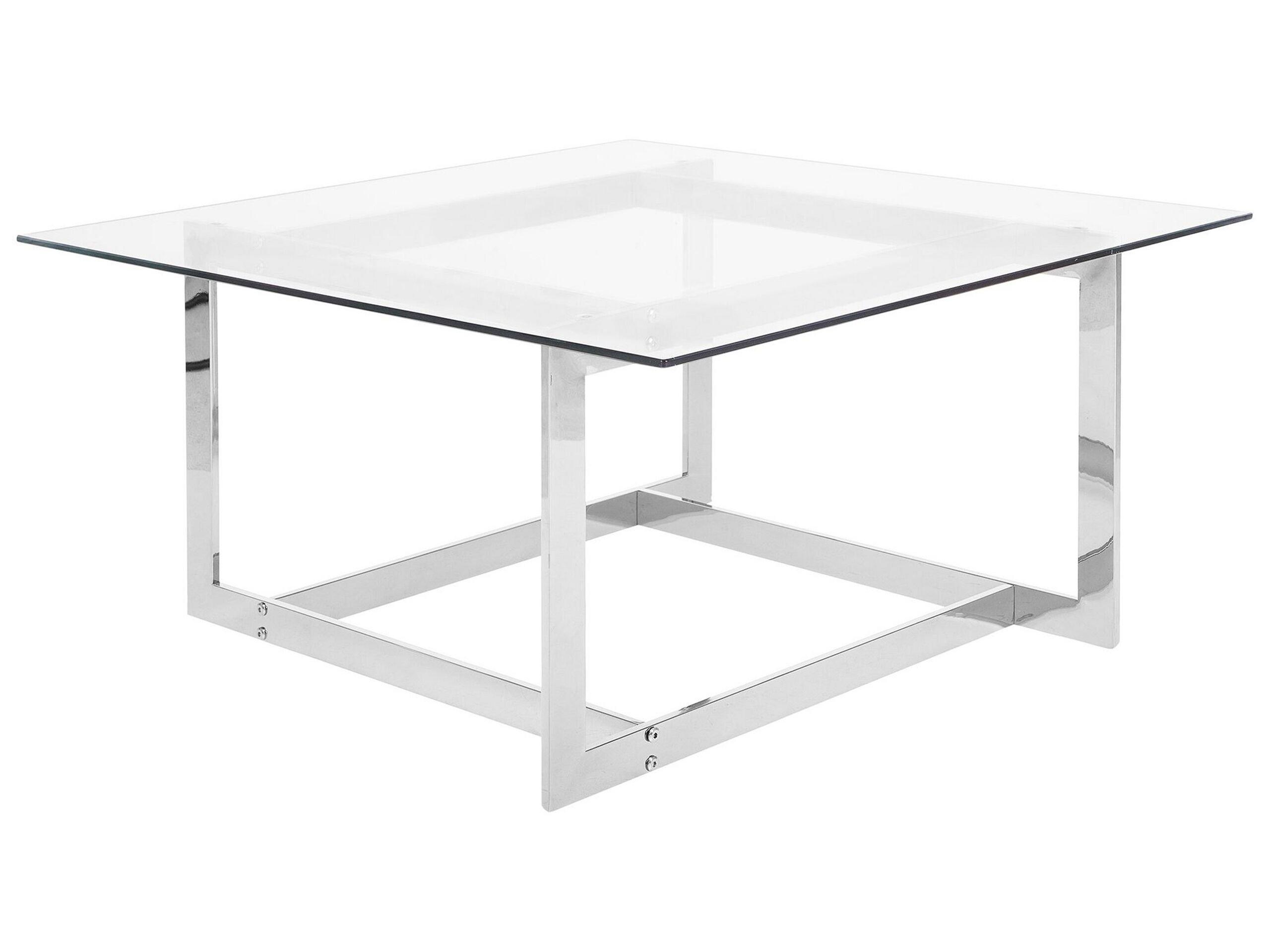 Beliani Table basse en Verre de sécurité Glamour CRYSTAL  